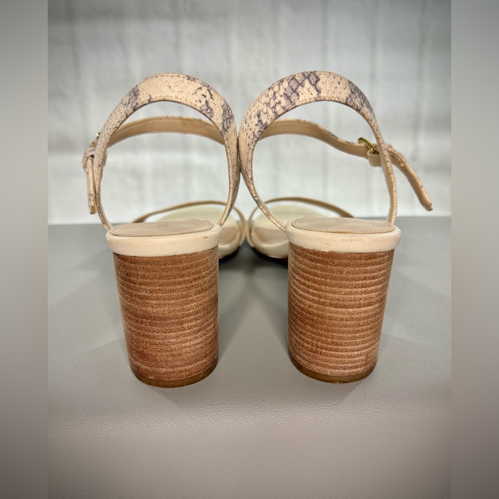 Cole Haan Josie Snakeskin Block-Heel Sandals - Picture 4 of 5